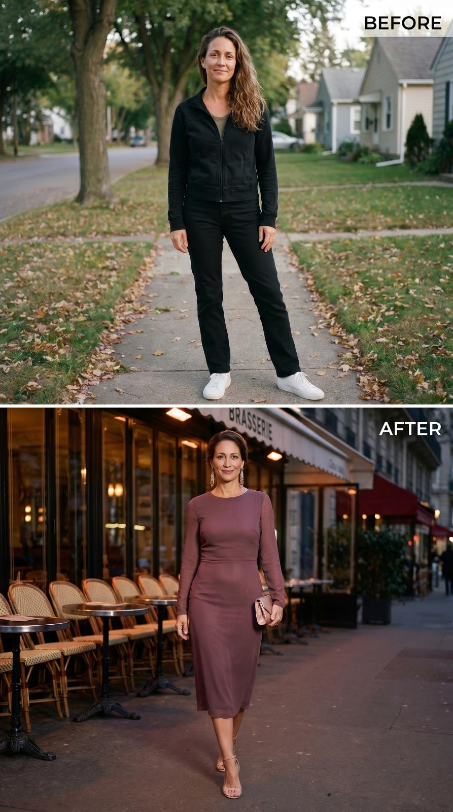 Mauve Bodycon, Heels at Golden Hour, and She Already Had a Table