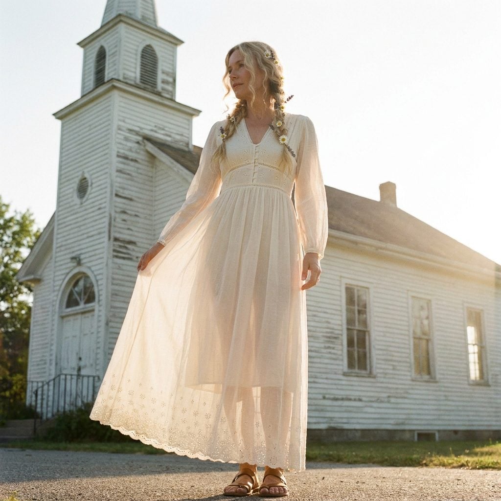 See-Through Gauze Prairie Dresses That Were Technically Layered and Technically Left Nothing to the Imagination