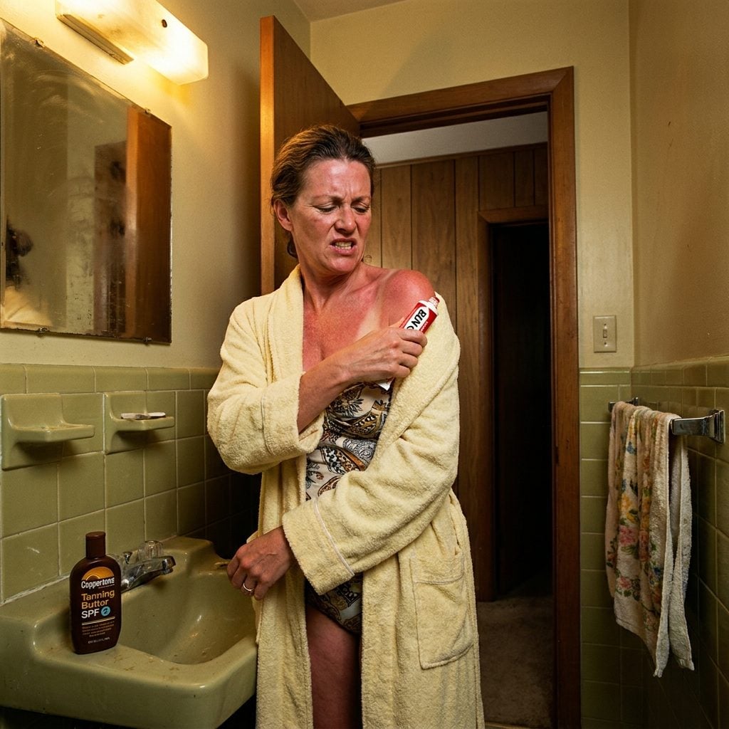 Ben-Gay Applied to a Third-Degree Sunburn Because the Body Deserved Consequences