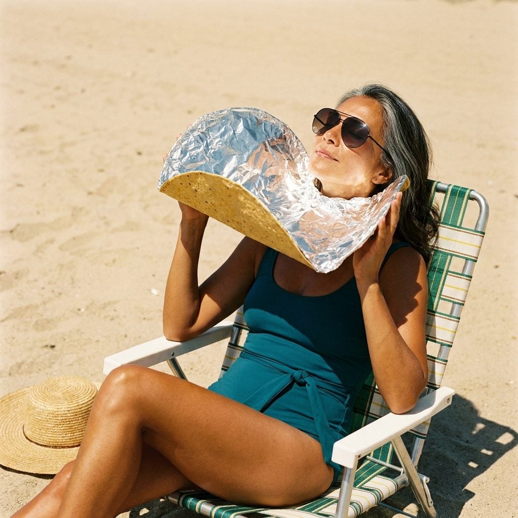 The Foil Reflector That Roasted Your Face Like a Butterball Turkey