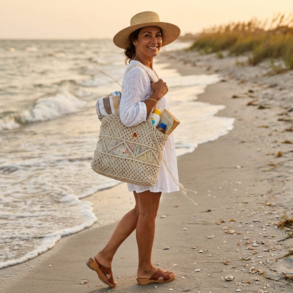 The Woven Straw or Macramé Beach Bag That Left a Trail of Itself Across Three Zip Codes