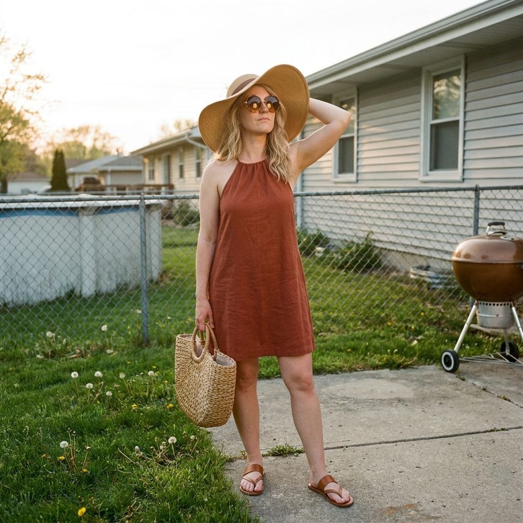A Wide-Brim Floppy Hat That Screamed Malibu From a Cul-de-Sac in Suburban Ohio