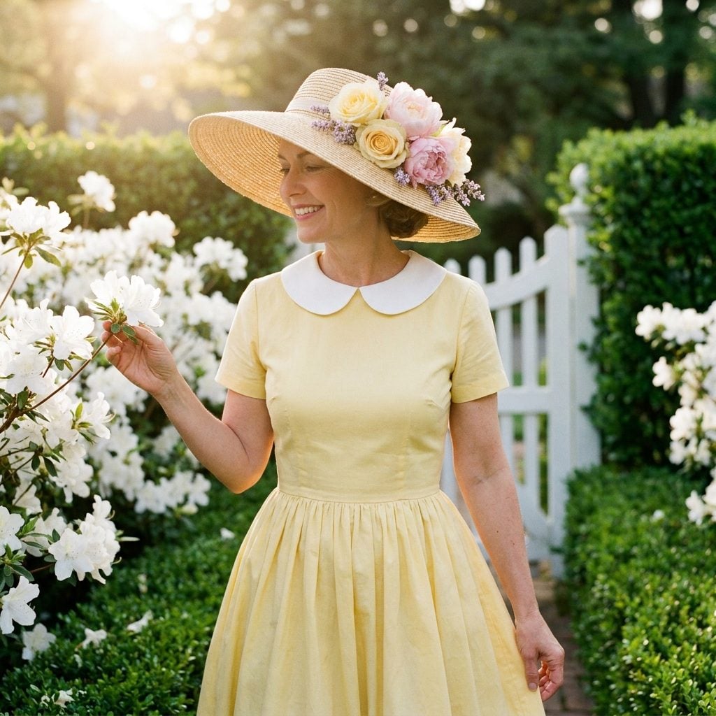 The Flower-Trimmed Straw Hat That Smelled Like Spring Even When It Was February