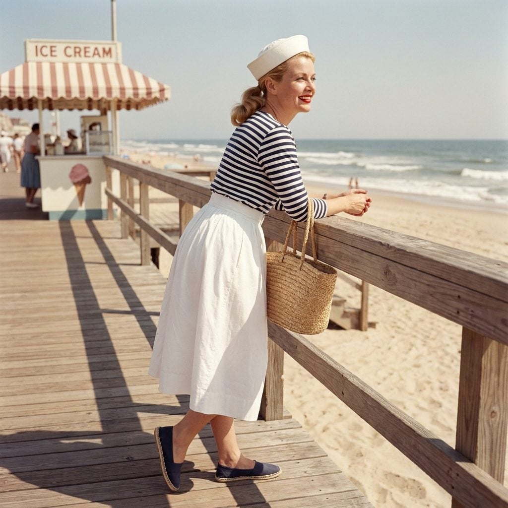 The Sailor Hat Worn With a Striped Top and a Complete Lack of Irony