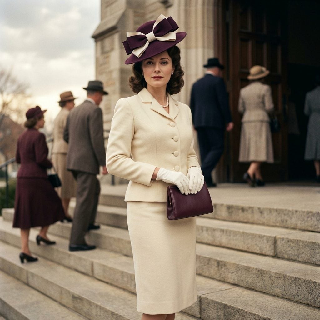 The Decorative Church Hat With Bow Accents That Announced Your Arrival