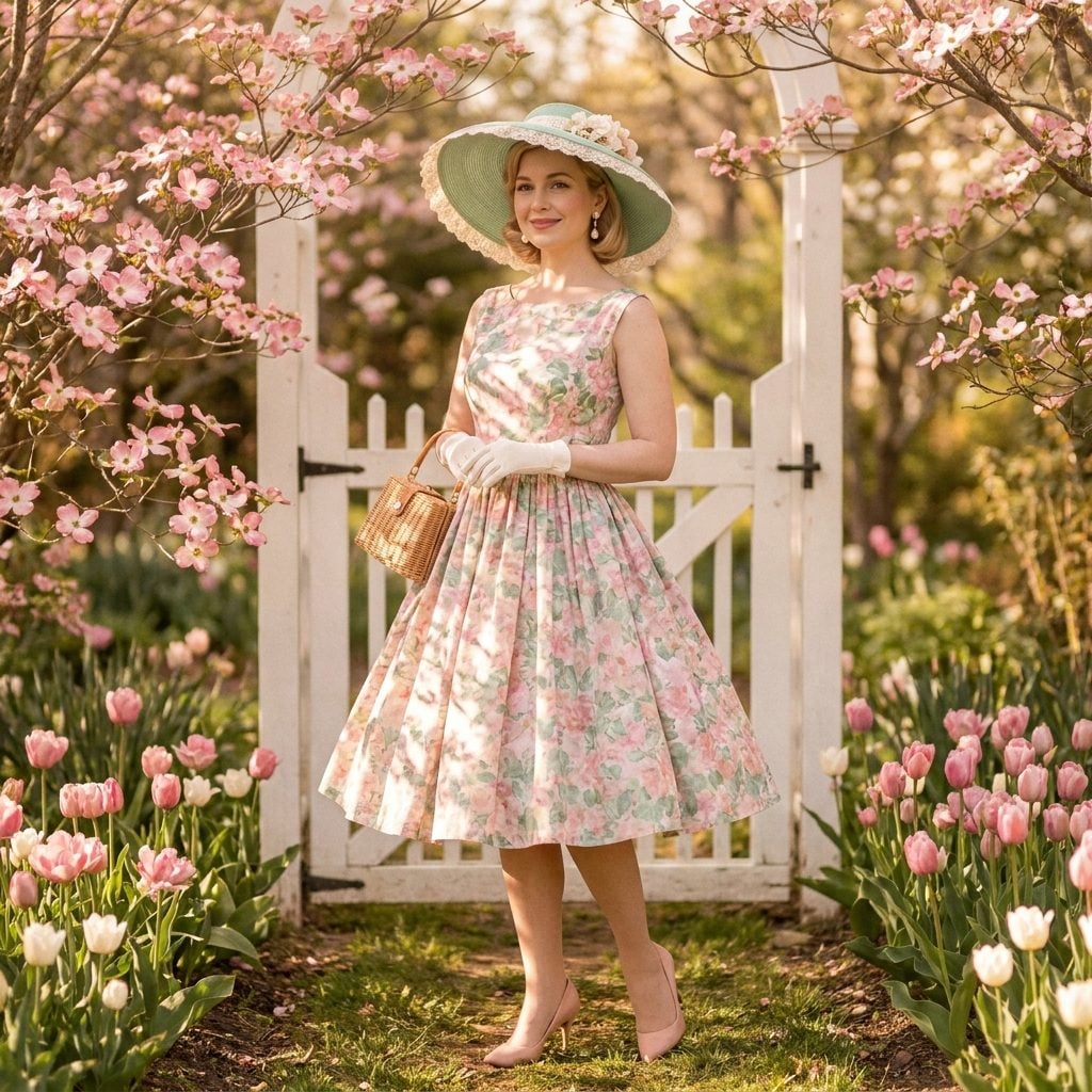 The Lace-Trimmed Spring Hat That Made April Feel Like a Proper Event