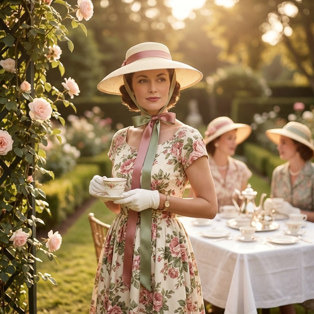 The Ribbon-Trimmed Garden Party Hat That Understood the Assignment