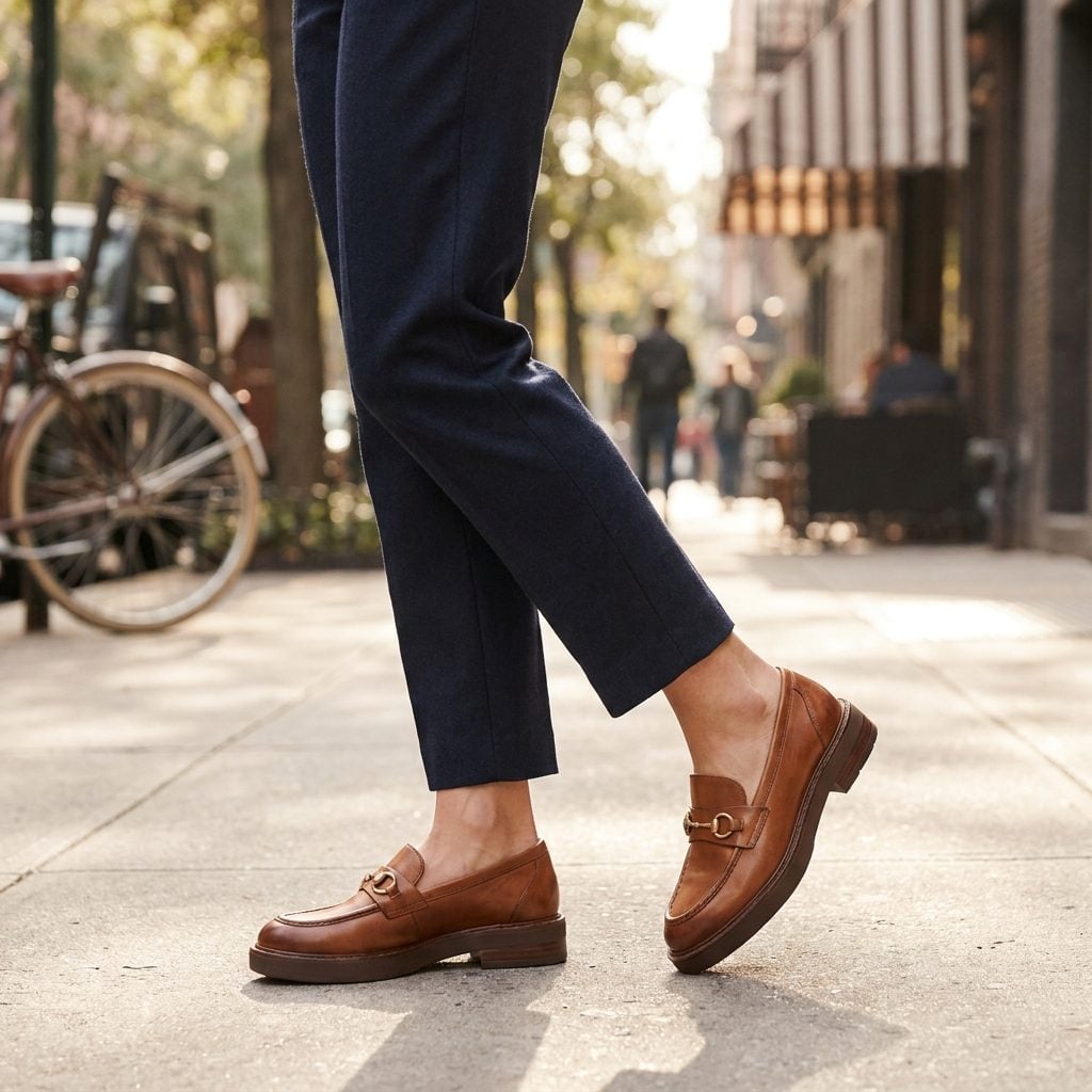 Loafers With Bare Ankles Is Your Version of Dressed Up, and You Stand By It