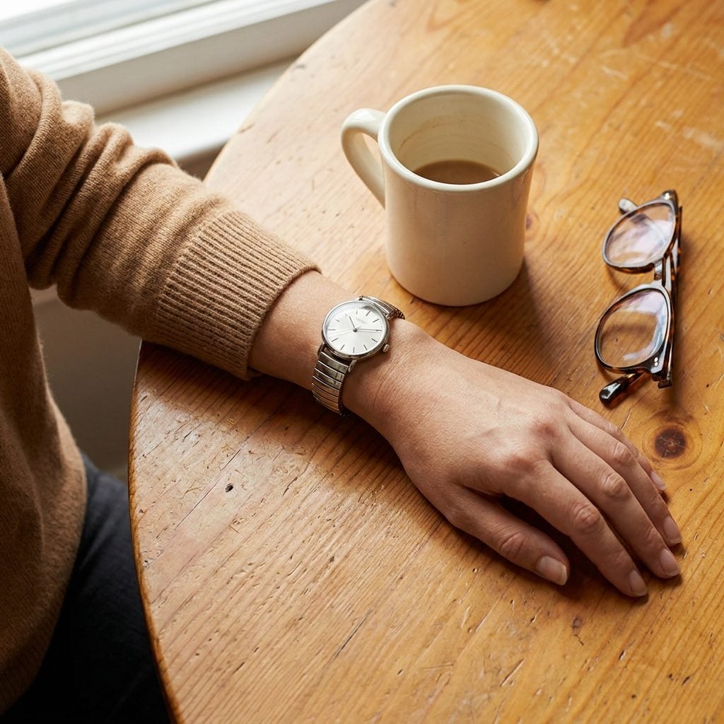 That Stretchy Metal Watch Band Is Doing a Lot of Work and You Love It