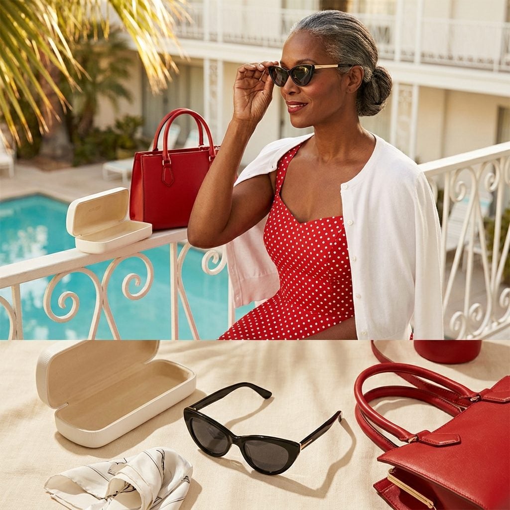 The Cat-Eye Sunglasses in a Hard Case That Snapped Shut Like They Meant Business