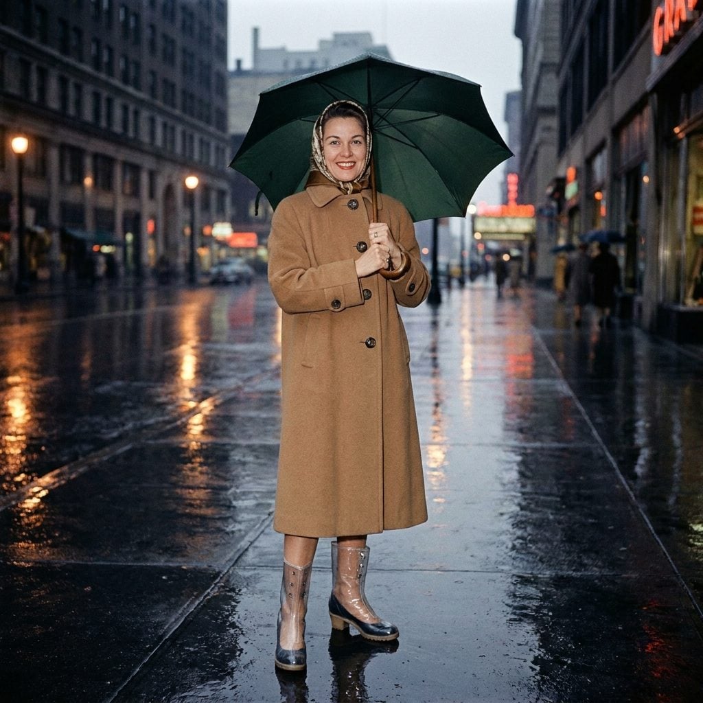 Clear Plastic Rain Galoshes: The Most Unglamorous Thing Every Well-Dressed Woman Owned