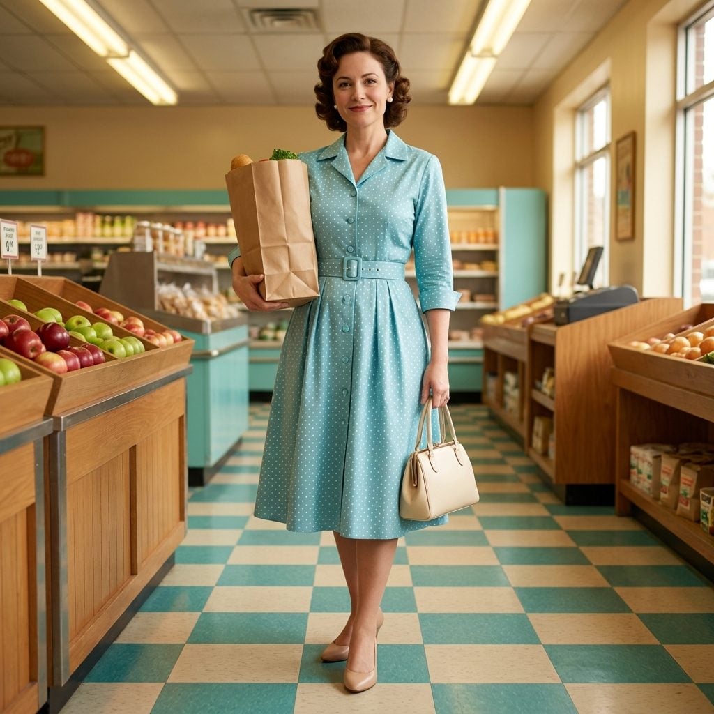 The Shirtwaist Dress With the Cinched Waist You Could Spot Three Aisles Away