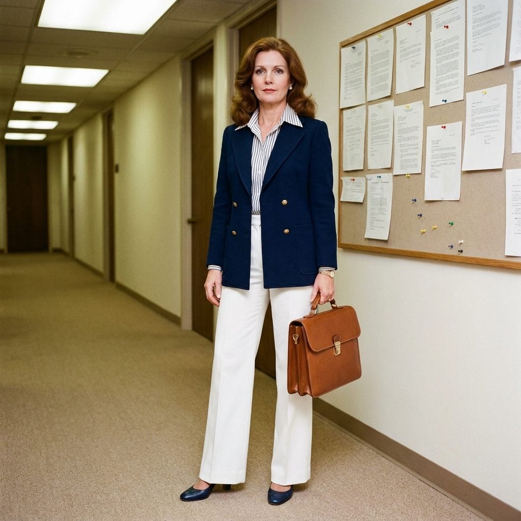 The Navy Double-Knit Blazer With Brass Buttons You Bought to Look Serious (It Worked)