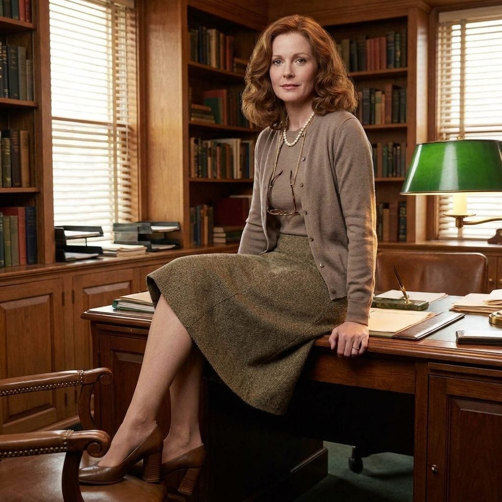 The Taupe Twinset and Tweed Skirt Combo Your Mother Swore Was 'Classic' (She Was Right, Annoyingly)