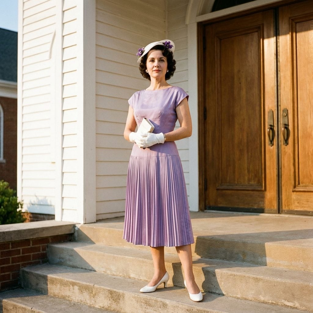 Lavender Silk, White Gloves, and the Missal Book She Carried Like a Clutch