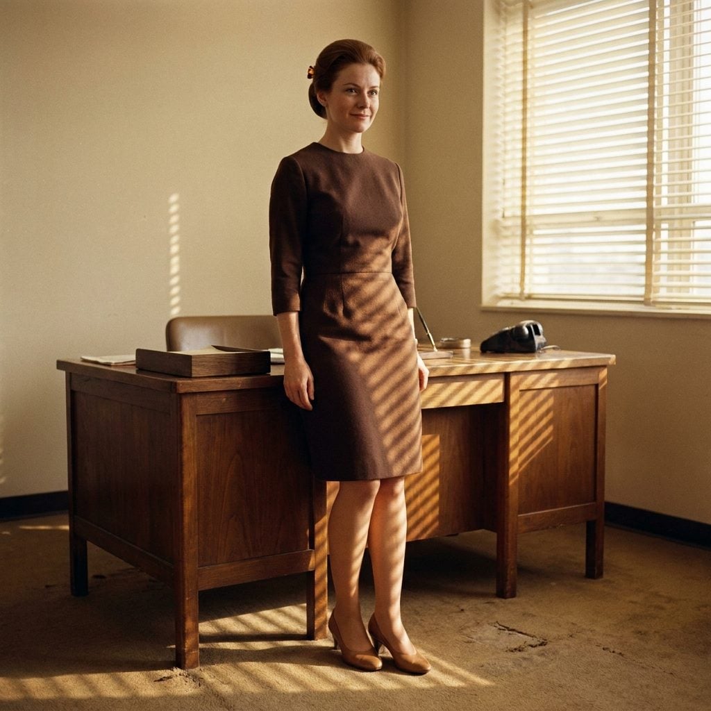 The Chocolate Brown Sheath With Three-Quarter Sleeves That Somehow Survived Forty Years of Office Dress Codes