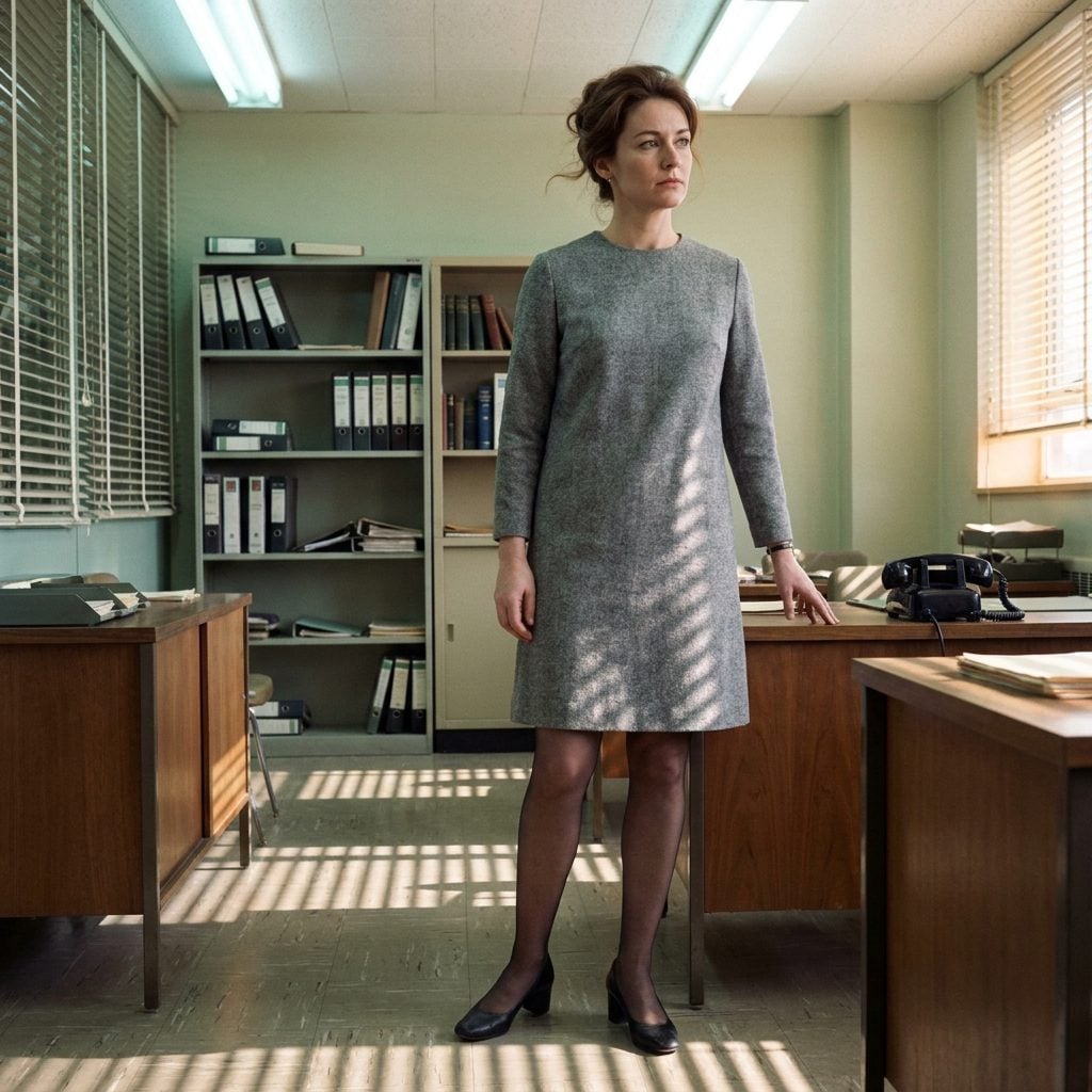 The Heather Grey Shift Dress That Was Either Very Chic or Very Invisible, Depending on Who You Asked