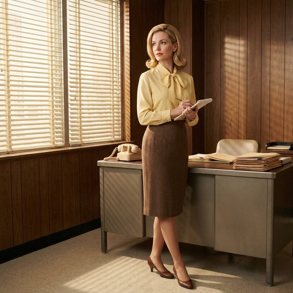 The Butter Yellow Blouse With the Neck Bow That Said 'Professional But Make It Pretty'