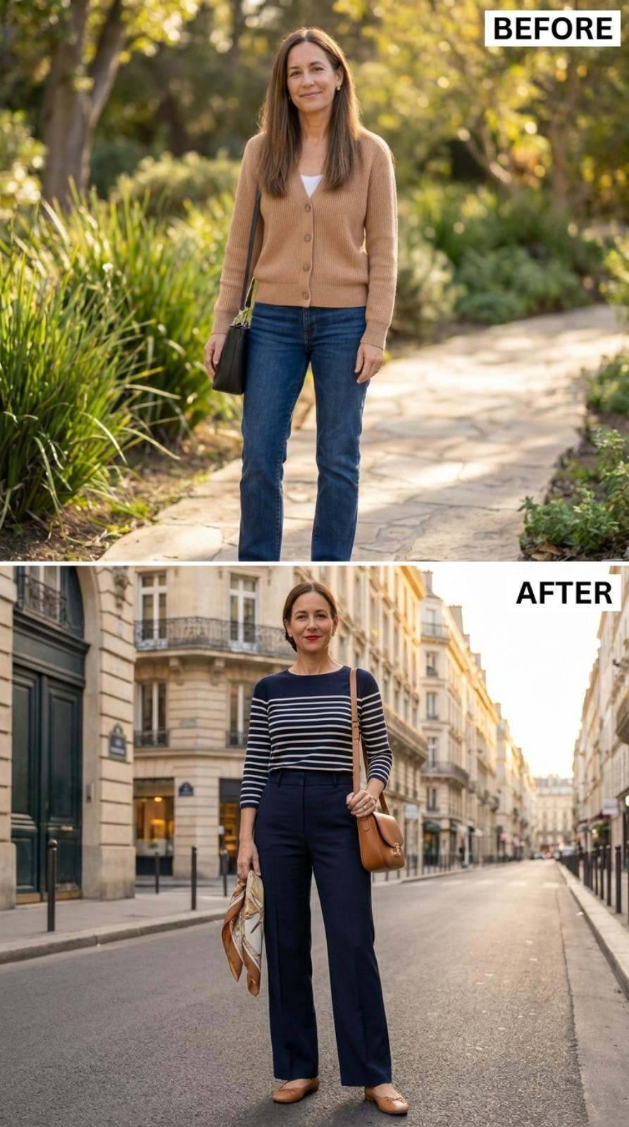 Stripes, Wide Trousers, and the Parisian Street That Puts It in Context