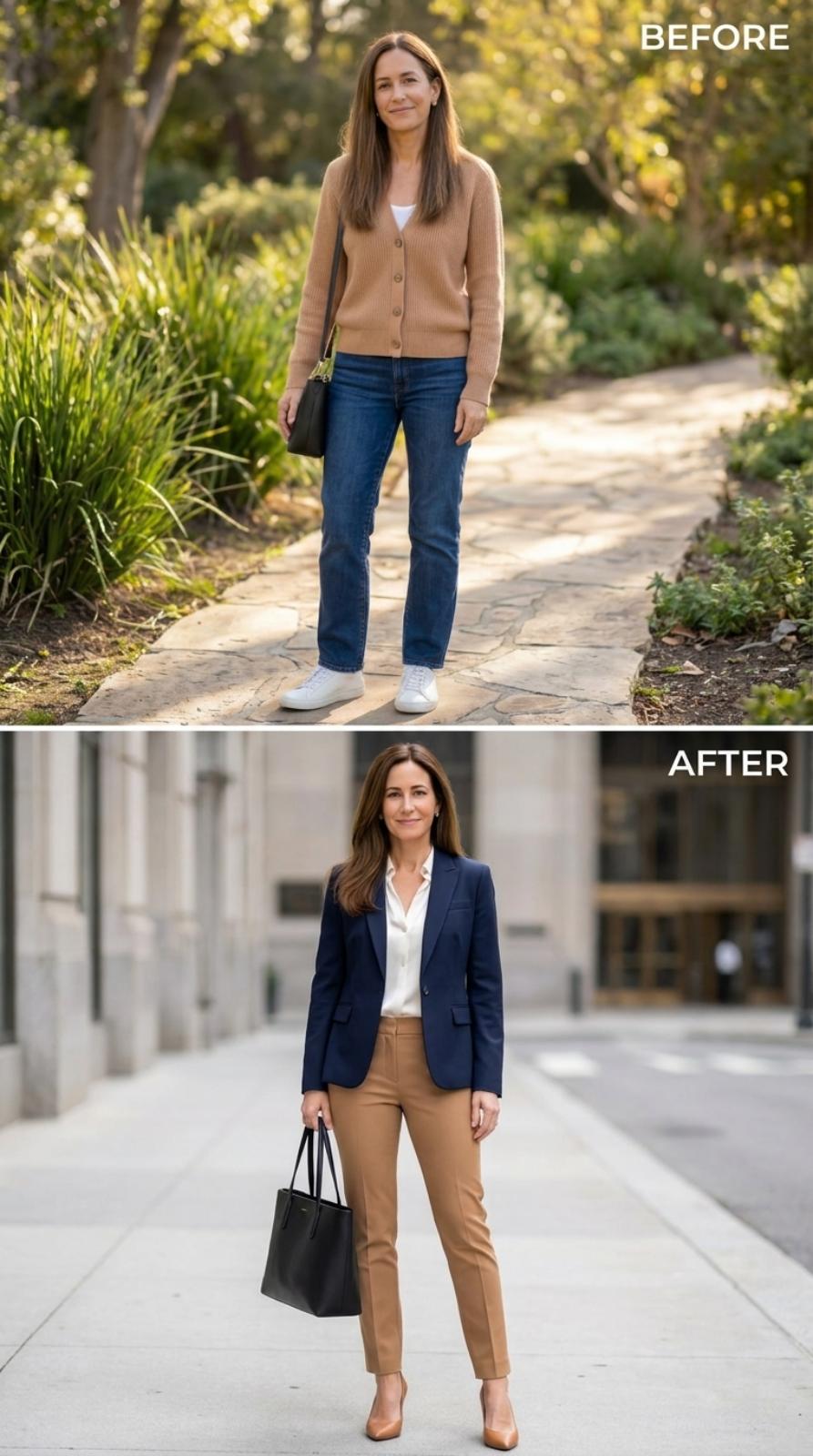 Blazer, Slim Trousers, and the City Block That Finally Fits the Outfit