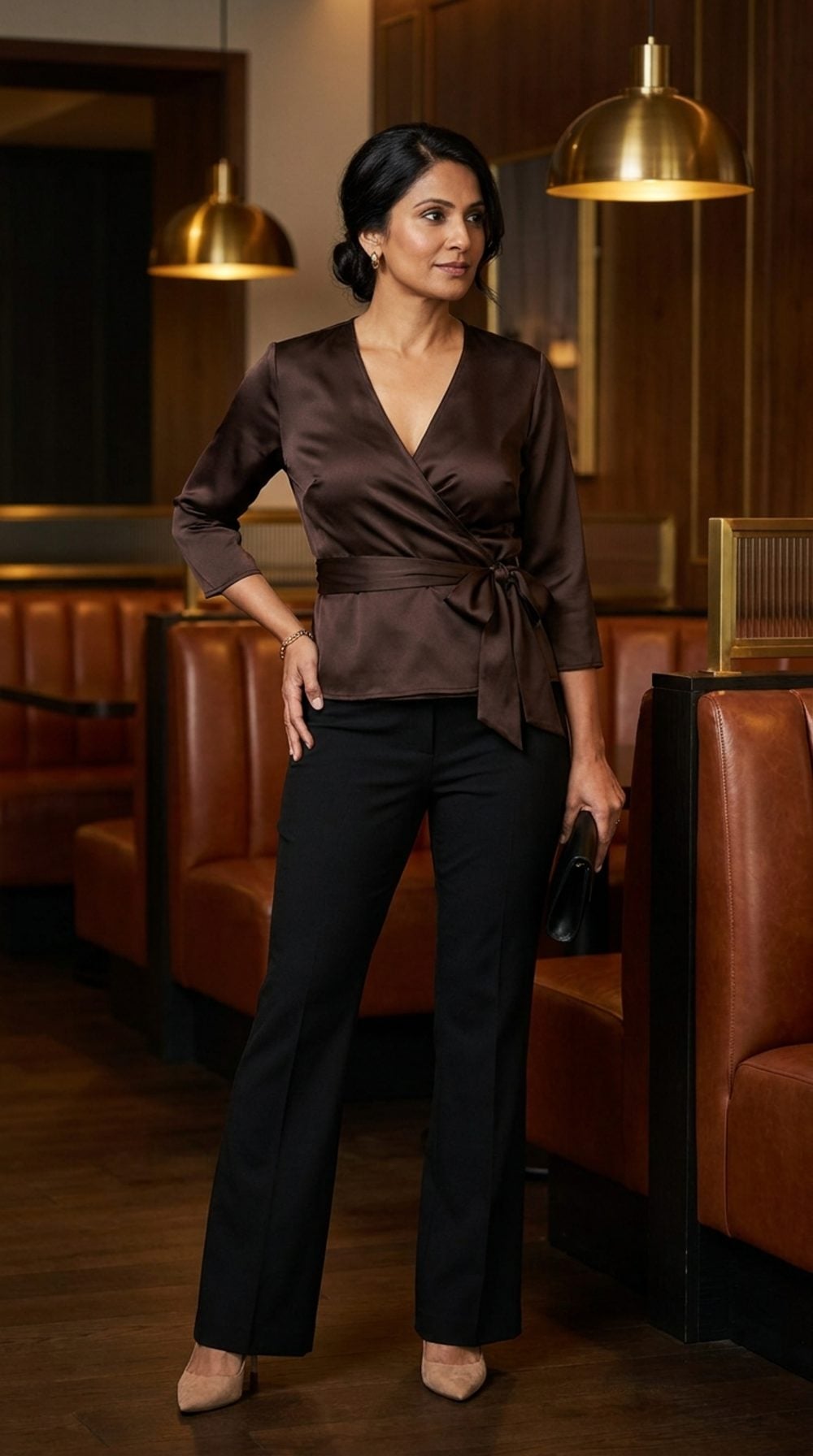 Espresso Satin in a Hotel Lounge: The After-Dark Power Move