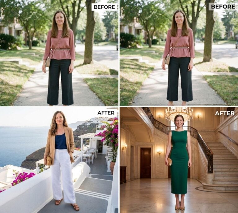 At 40 She Asked AI For Date Night Outfit Ideas As A Joke. Then She Saw These 30 AI Before & After Makeovers That Changed Everything