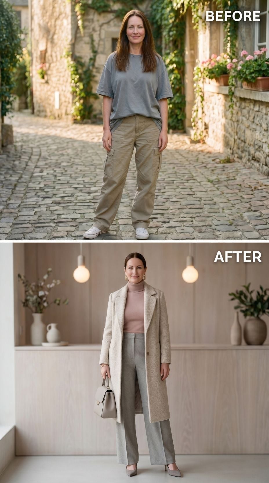 Beige Coat, Warm Interior Light, and What Happened When Comfort Finally Got Dressed Up