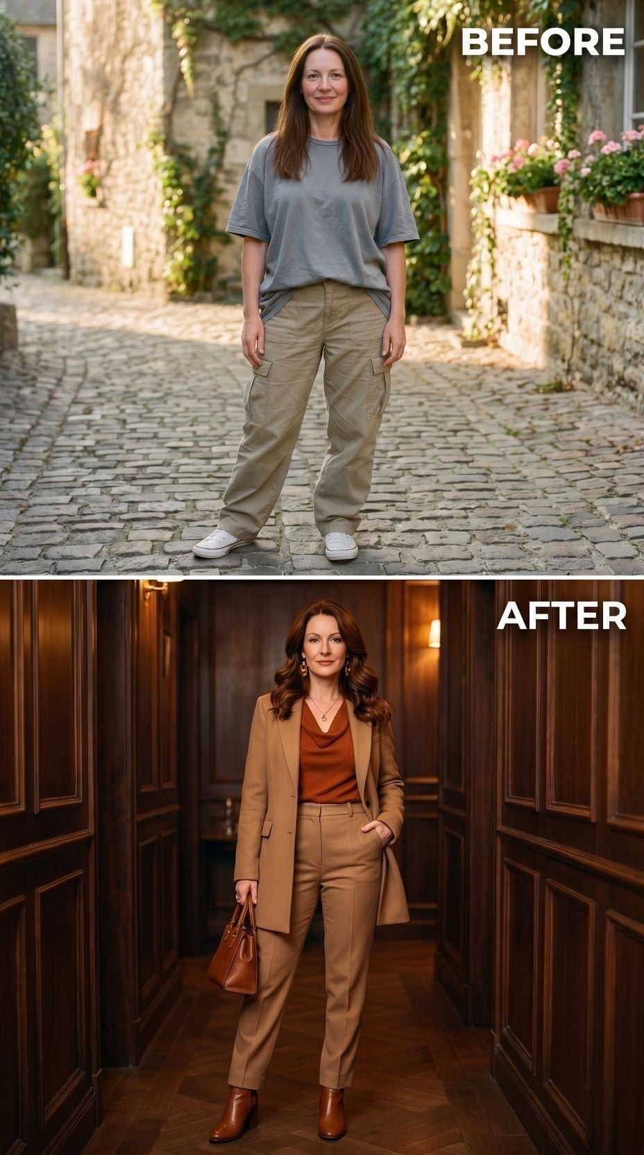 Camel Blazer, Rust Silk, and the Proof That Fit Was the Only Thing Missing