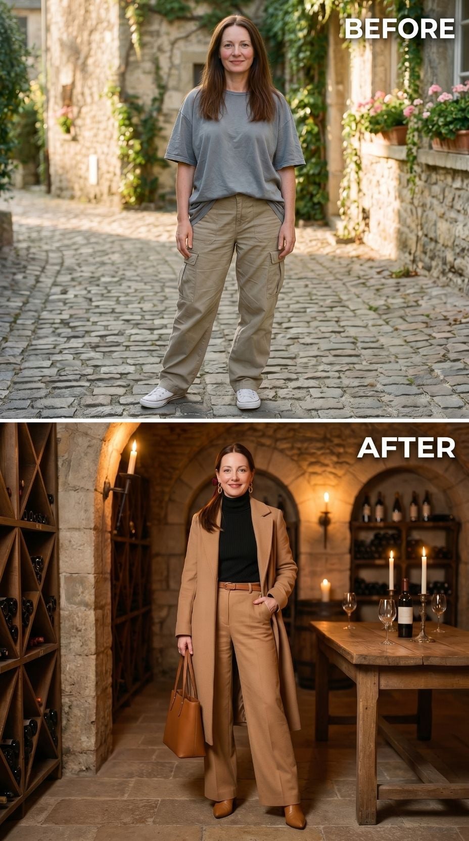 Camel Coat, Wine Cellar Light, and the Night Comfortable Stopped Meaning Hidden
