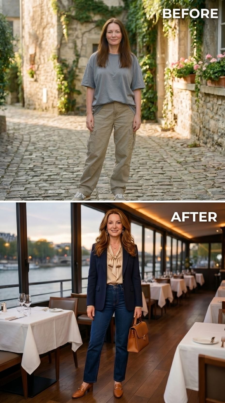 Navy Blazer, Seine at Dusk, and What Fitting Well Actually Feels Like