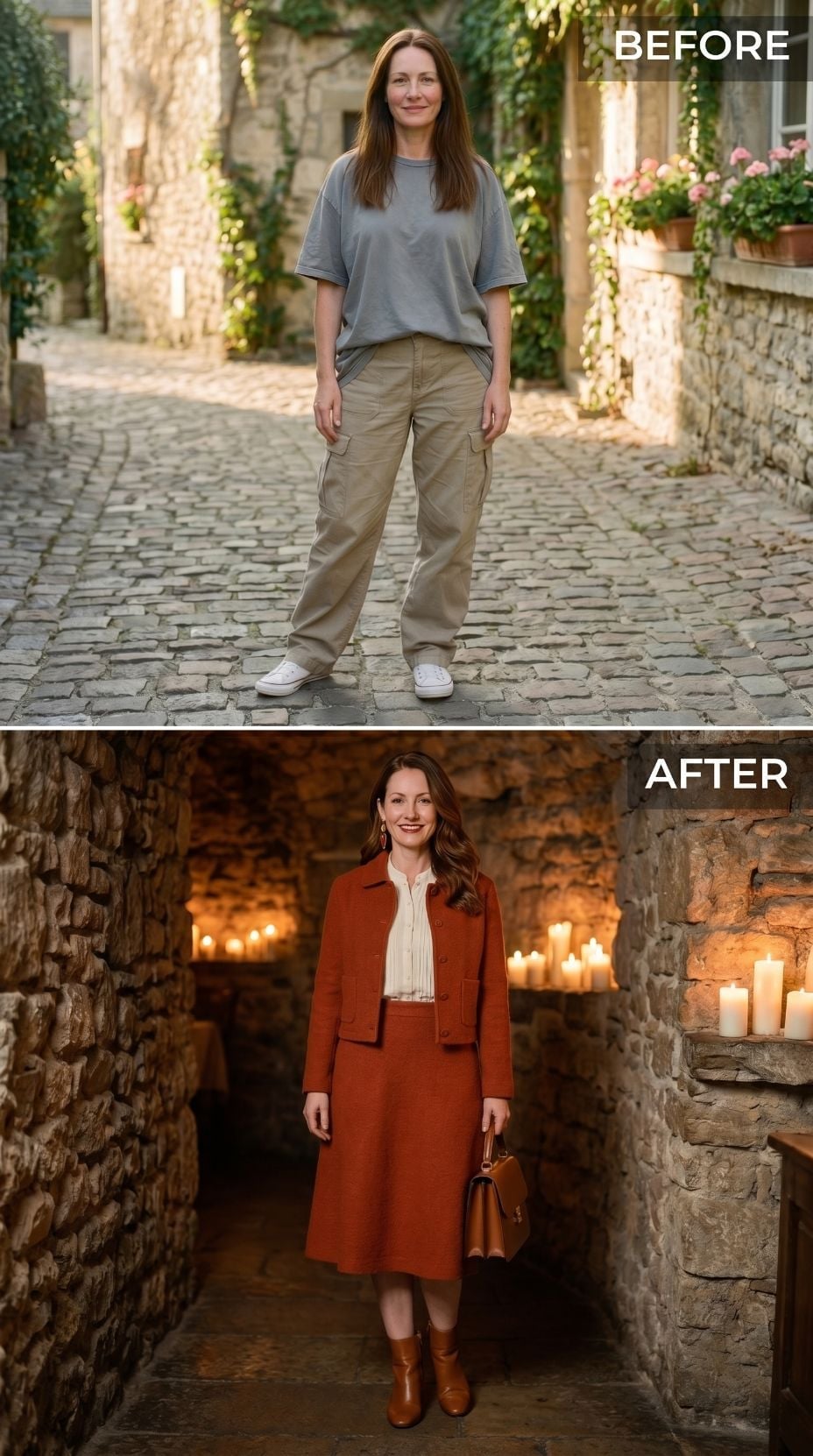 Rust Coat, Candlelight Stone, and What Happens When Warm Colors Mean Business
