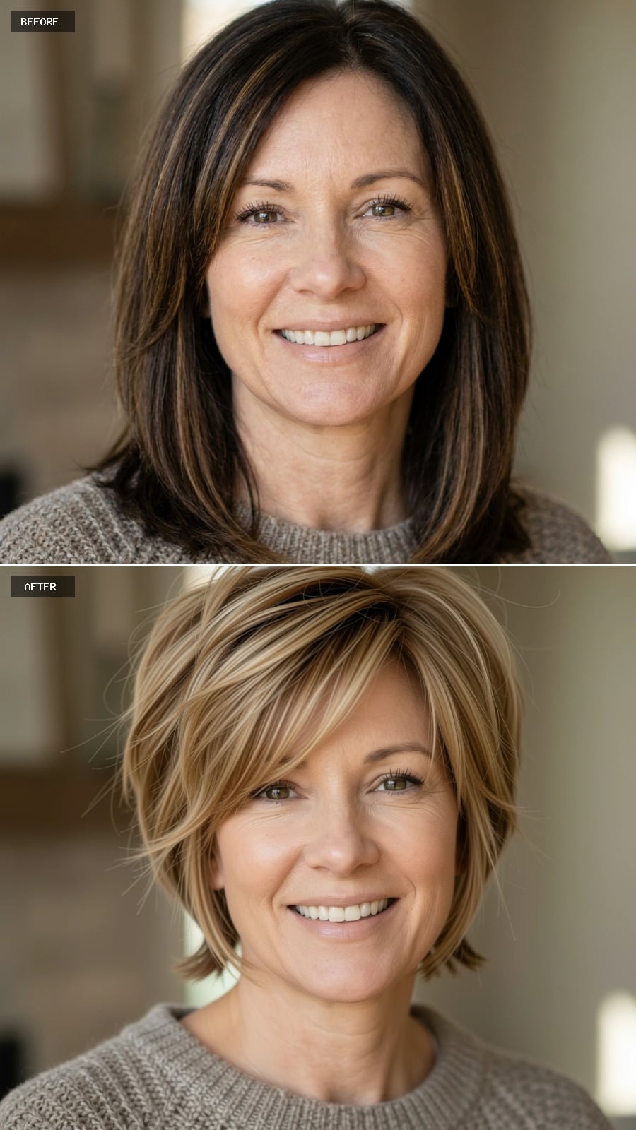Dark to Blonde, Long to Cropped: What Losing Four Inches Actually Does