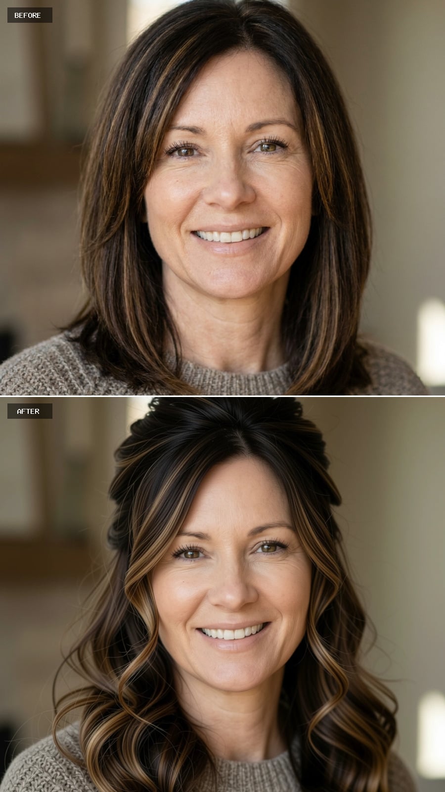 Half-Up, Darker Base, and Waves That Actually Earn Their Volume