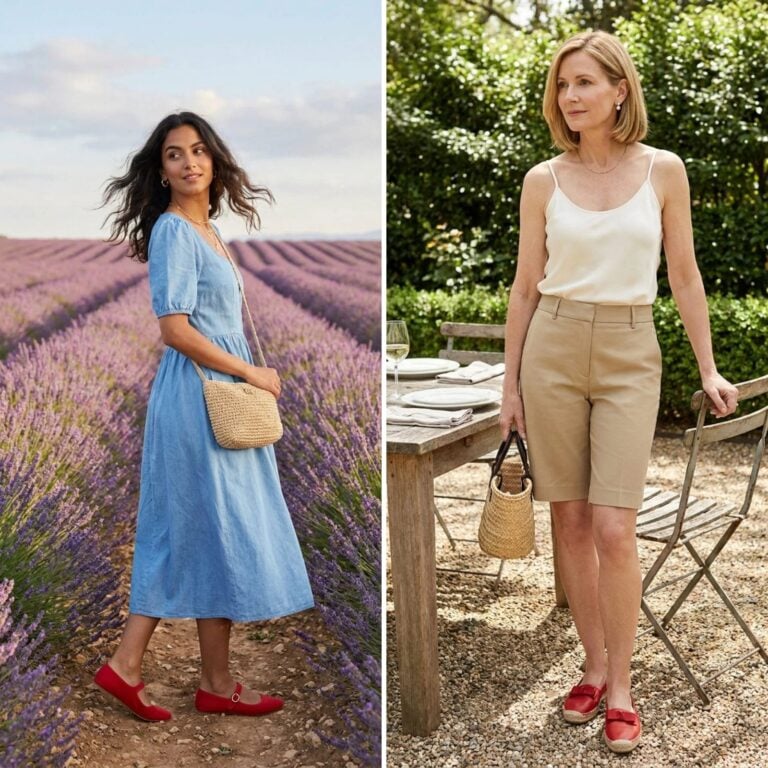 Can Red Shoes Really Look Fabulous With Summer Outfits for Women 40+? You Be the Judge — Here Are 29 Examples