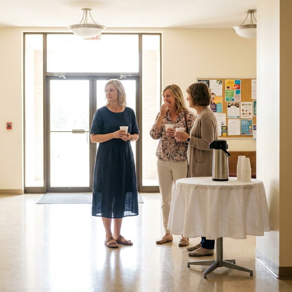 Why Your Brain Treats the Church Foyer Like a Performance Stage, and What That Does to Your Outfit Choices