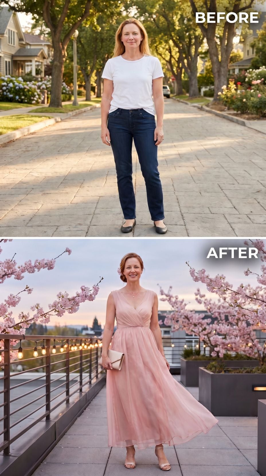Pink Tulle, Cherry Blossoms at Dusk, and She Got Dressed Like Softness Was a Decision