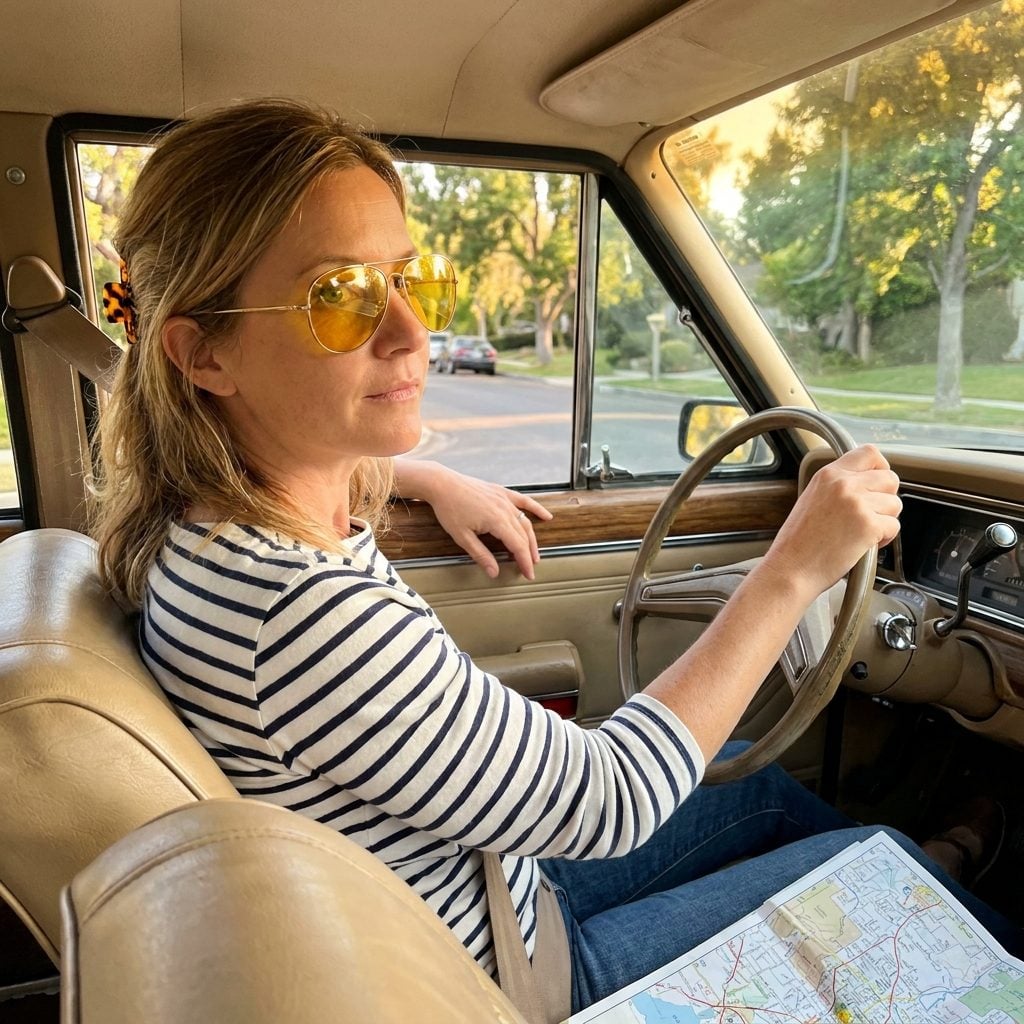 Yellow-Tinted Driving Sunglasses That Made the Whole World Look Like a Sepia Photograph