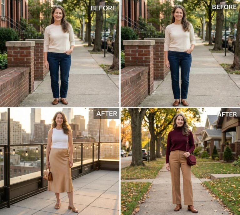 She Was Told for Years by Her Husband That White Jeans Weren’t “For Someone Like Her.” These 30 Before & After Looks Say Otherwise.