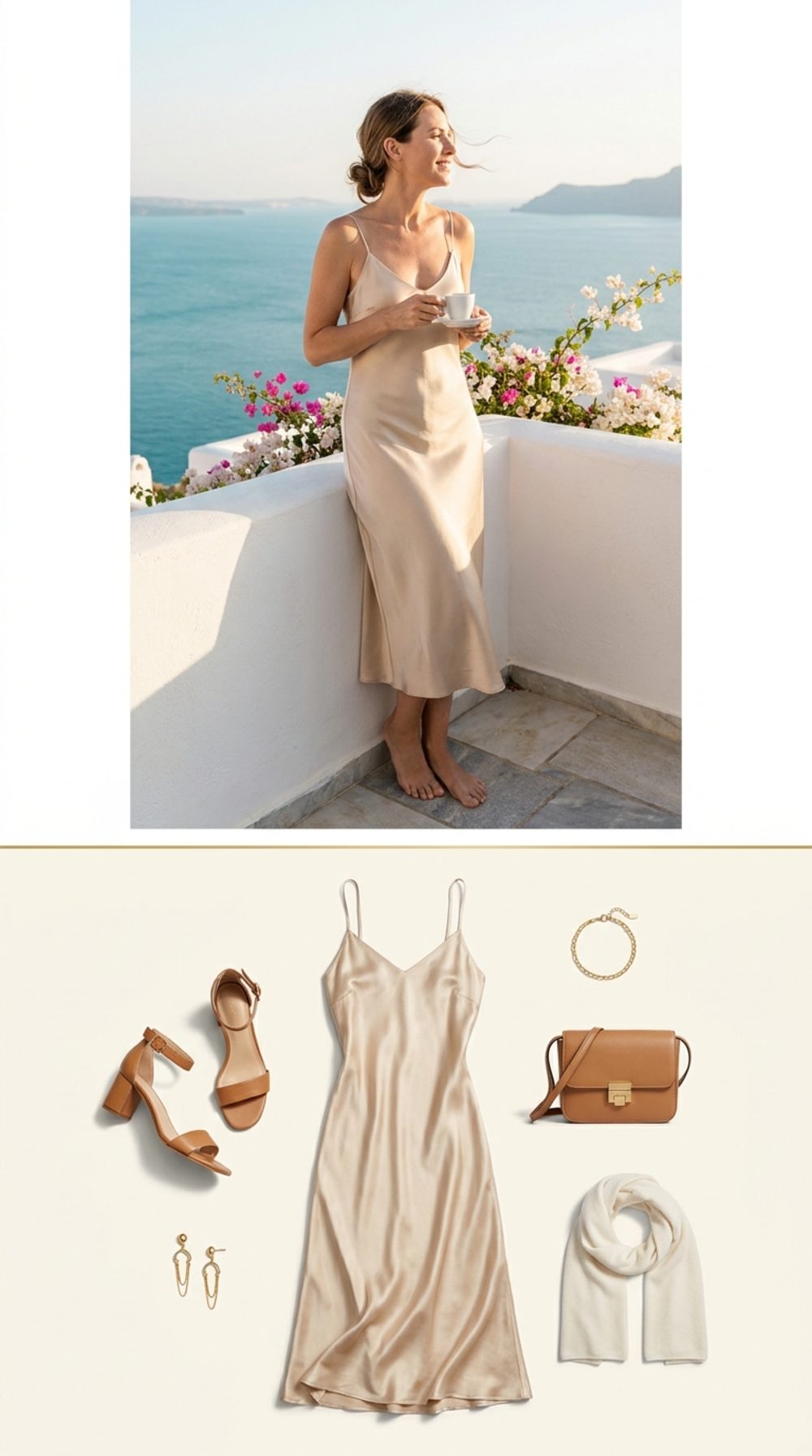 Champagne Silk Slip Dress: The Piece That Goes to Dinner Alone and Likes It