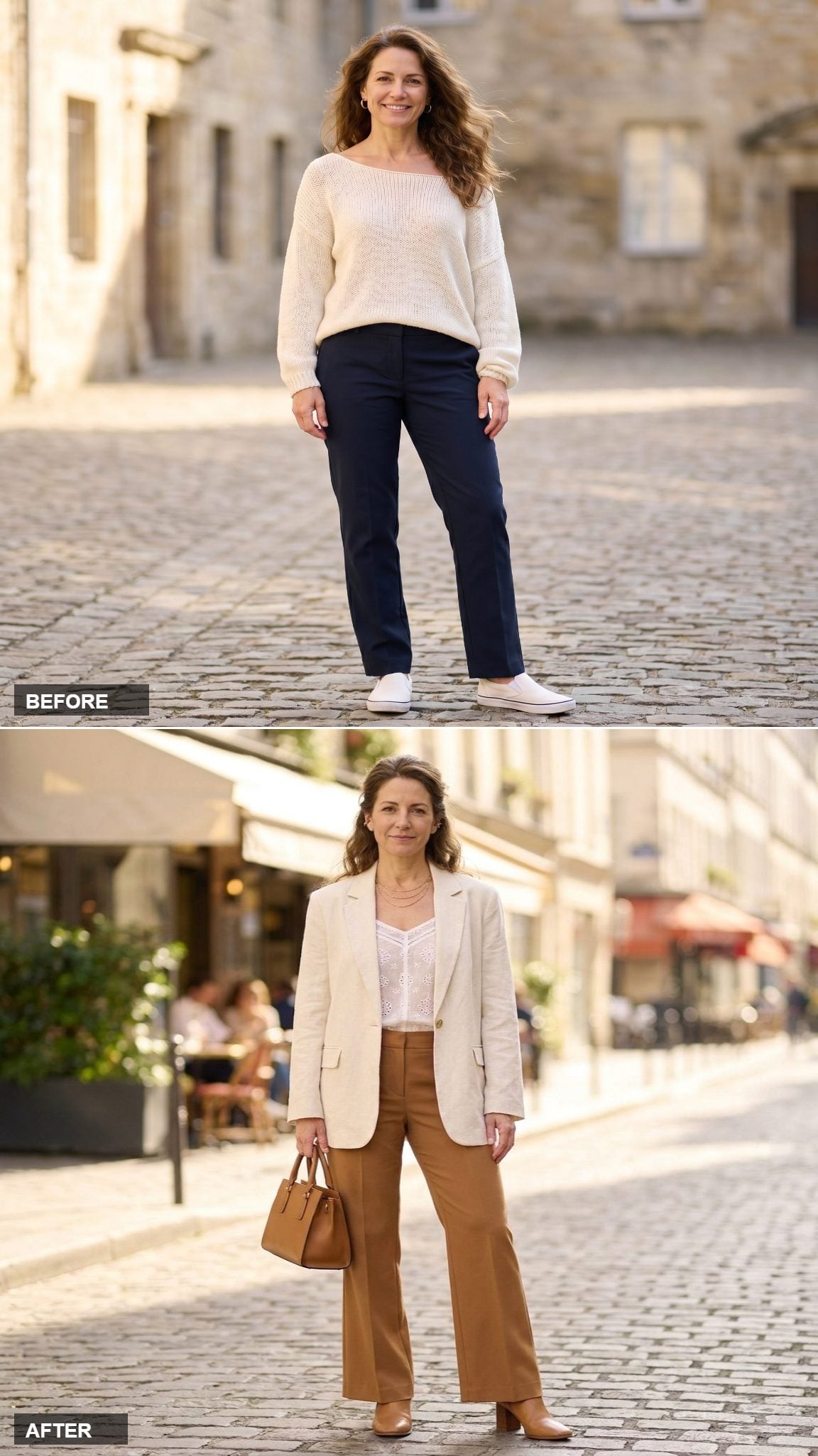 From Closed-Off Cardigan to Cream Linen and Caramel: The Power Shift