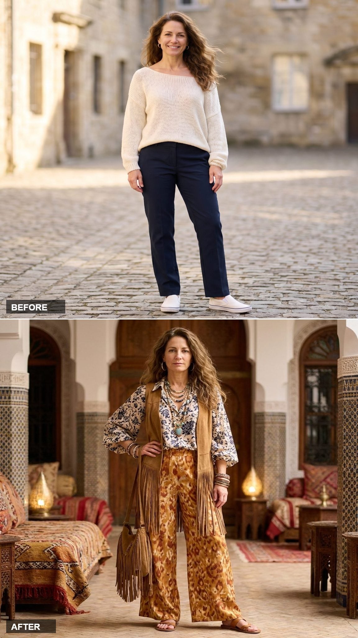 The Cream Linen Jumpsuit With a Woven Belt and the Death of the Grey T-Shirt