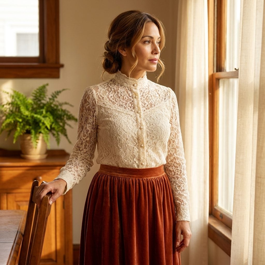 The Gibson-Inspired Half-Up With a Low Loose Knot and the Softest Face-Framing Pieces You Ever Saw
