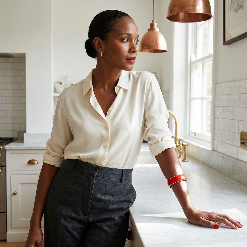 The Glossy Enamel Bangle in Poppy Red or Cobalt Blue That Matched Absolutely Nothing and Everything