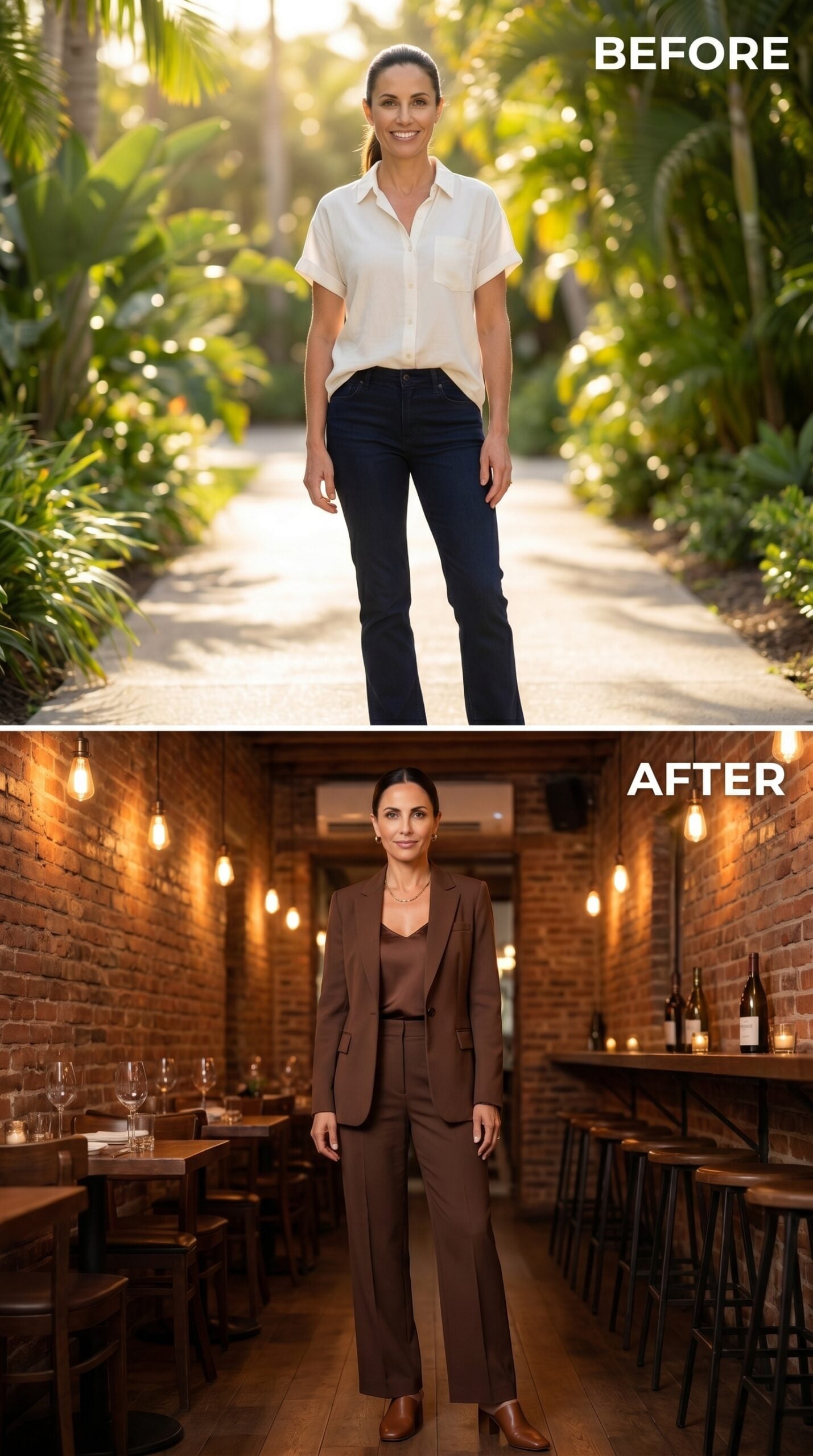 Chocolate Brown Suit, Warm Light, and What Dressing with Intention Actually Looks Like