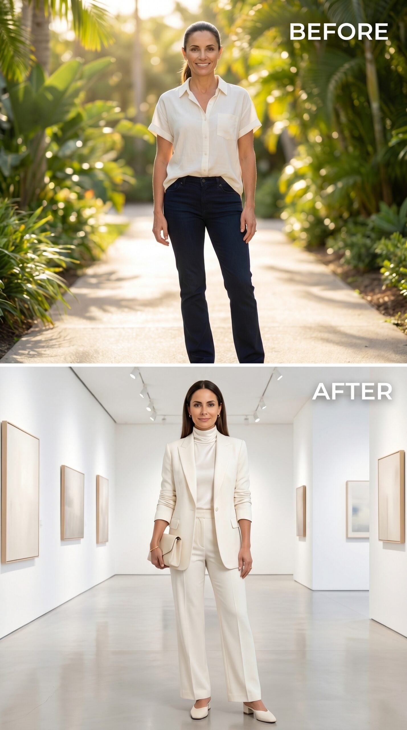 Ivory Suit, Art Gallery Calm, and the Date That Actually Feels Like Her