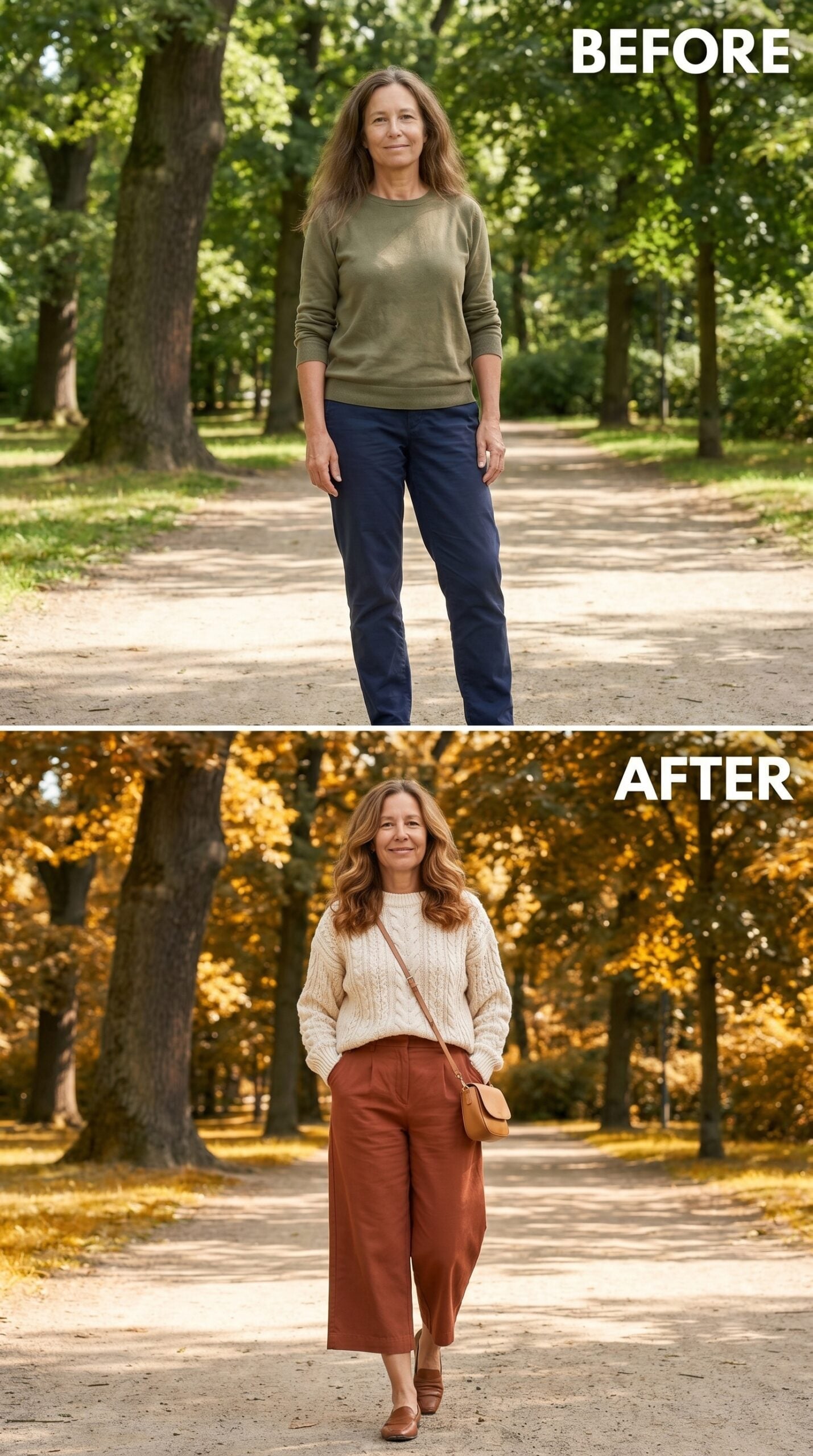 Cable Knit and Rust Wide-Legs: What Autumn Dressing Looks Like When It Actually Commits