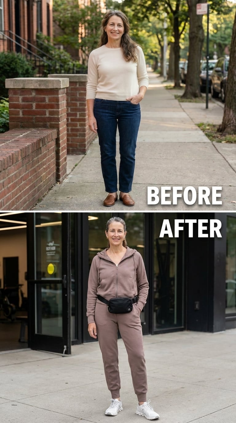 Mauve Sweats and a Belt Bag Just Made the Gym Entrance Look Intentional