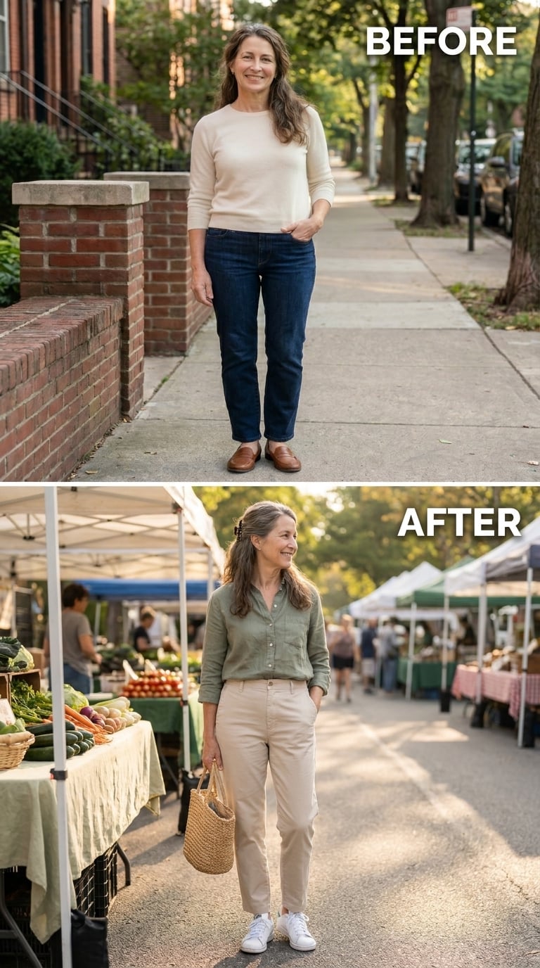 Sage Green and Khaki, Worn Like the Weekend Finally Has a Point