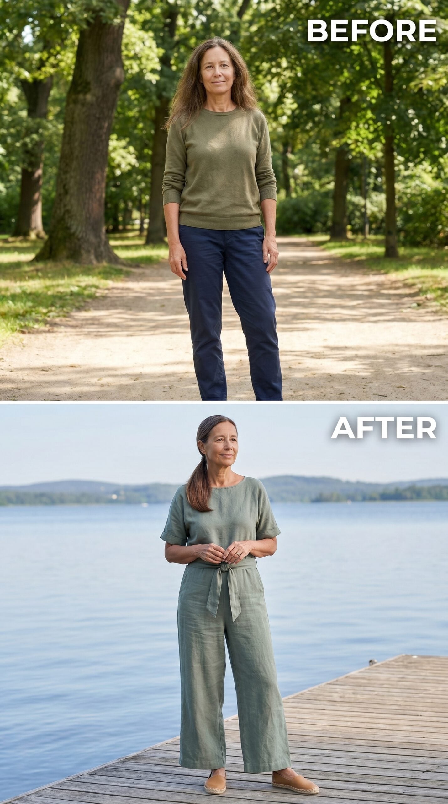 Sage Linen Jumpsuit at 60: One Piece That Skips the Negotiation
