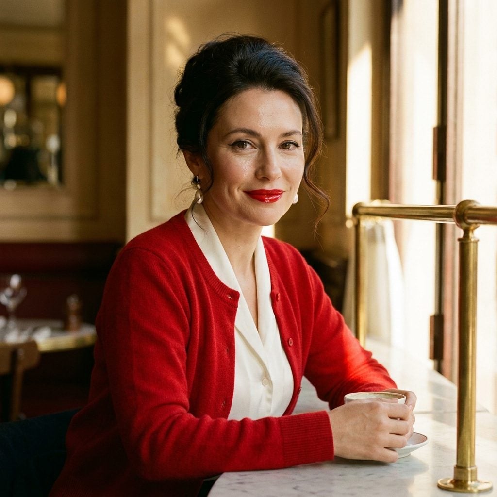Sheer Red Lips With High-Shine Gloss and a Simple Flicked Liner